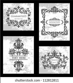 Vector Ornamental Frame Set.