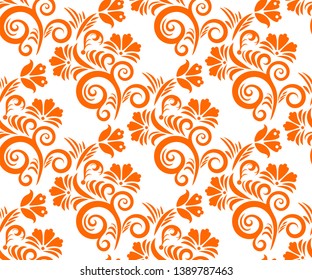 Vector ornamental hand drawing decorative background. Ethnic seamless pattern ornament. Vector pattern.