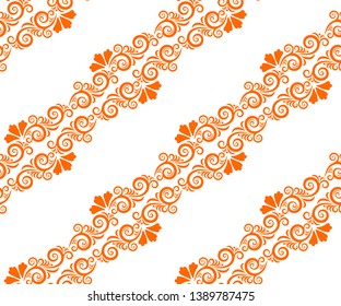 Vector ornamental hand drawing decorative background. Ethnic seamless pattern ornament. Vector pattern.