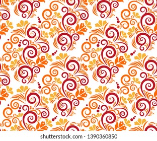 Vector ornamental hand drawing decorative background. Ethnic seamless pattern ornament. Vector pattern.