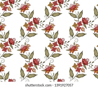 Vector ornamental hand drawing decorative background. Ethnic seamless pattern ornament. Vector pattern.