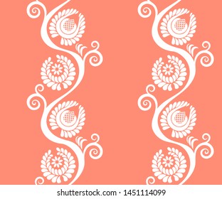 Vector ornamental hand drawing decorative background. Ethnic seamless pattern ornament. Vector pattern.