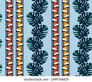Vector ornamental hand drawing decorative background. Ethnic seamless pattern ornament. Vector pattern.