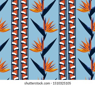 Vector ornamental hand drawing decorative background. Ethnic seamless pattern ornament. Vector pattern.