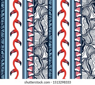 Vector ornamental hand drawing decorative background. Ethnic seamless pattern ornament. Vector pattern.