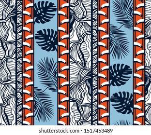 Vector ornamental hand drawing decorative background. Ethnic seamless pattern ornament. Vector pattern.