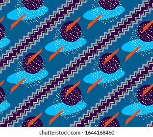 Vector ornamental hand drawing decorative background. Ethnic seamless pattern ornament. Vector pattern.