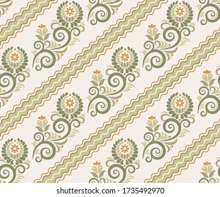 Vector ornamental hand drawing decorative background. Ethnic seamless pattern ornament. Vector pattern. Print for textile, cloth, wallpaper, scrapbooking