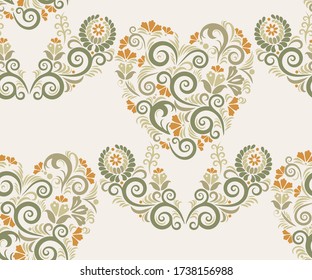 Vector Zierhandzeichnung dekorativen Hintergrund. Ethnische nahtlose Musterschmuck. Vektormuster Druck für Textilien, Tuch, Tapeten, Scrapbooking