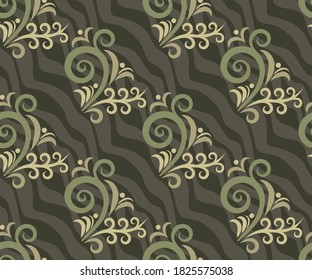 Vector ornamental hand drawing decorative background. Ethnic seamless pattern ornament. Vector pattern.