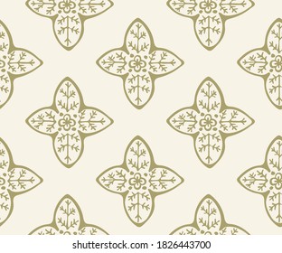 Vector ornamental hand drawing decorative background. Ethnic seamless pattern ornament. Vector pattern.