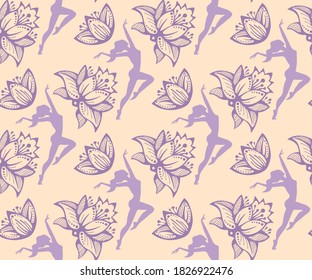 Vector ornamental hand drawing decorative background. Ethnic seamless pattern ornament. Vector pattern.