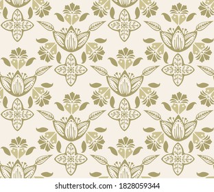 Fondo decorativo del dibujo de la mano ornamental vectorial. Ornamento étnico sin fisuras. Patrón vectorial.