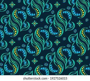 Vector ornamental hand drawing decorative background. Ethnic seamless pattern ornament. Vector pattern.