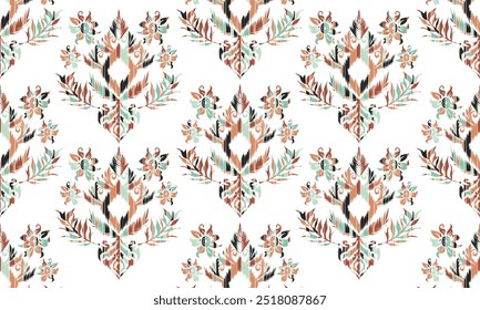 Vetor mão ornamental desenho fundo decorativo. Ornamento de padrão étnico uniforme."Este conteúdo foi criado usando ferramentas e software de desenho vetorial, não gerado pela IA"