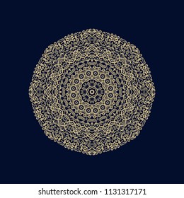 Vector ornamental laced decorative  on white background