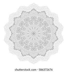 Vector Ornamental Line Pattern. Endless Texture. Oriental Geometric Ornament