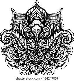 Vector ornamental Lotus flower
