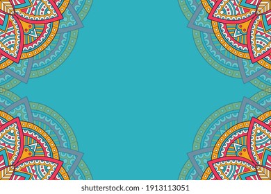 fondo de diseño de mandala ornamental vectorial