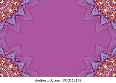 fondo de diseño de mandala ornamental vectorial