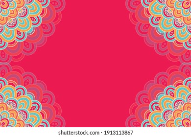 vector ornamental mandala design background