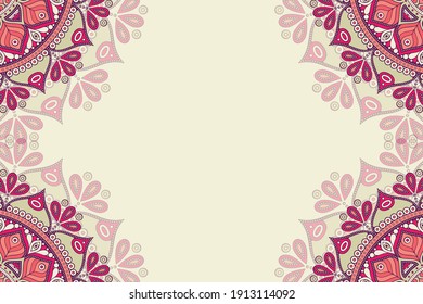 vector ornamental mandala design background