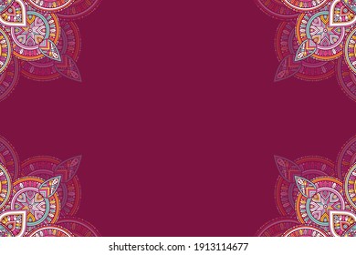 vector ornamental mandala design background