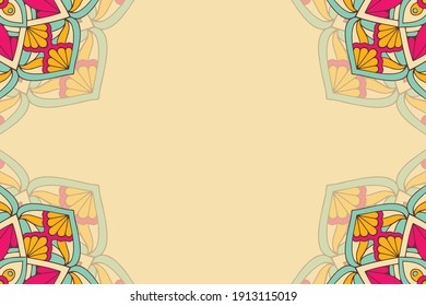 vector ornamental mandala design background
