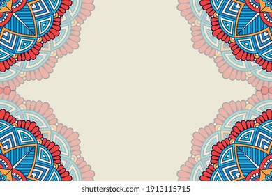 vector ornamental mandala design background