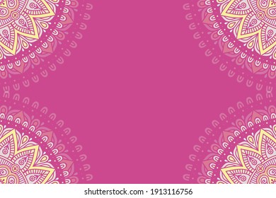 vector ornamental mandala design background