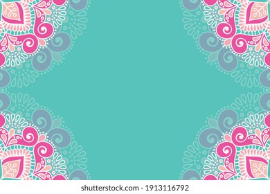 fondo de diseño de mandala ornamental vectorial