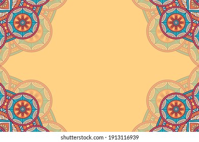 vector ornamental mandala design background