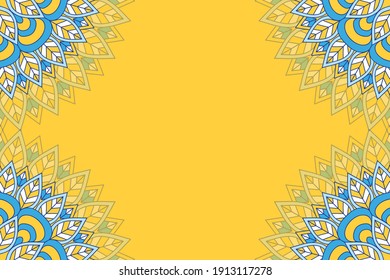 vector ornamental mandala design background