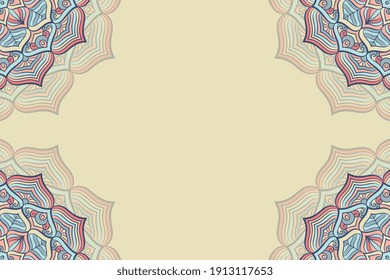 vector ornamental mandala design background