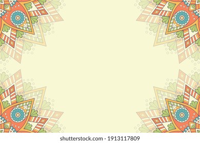 vector ornamental mandala design background
