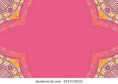 vector ornamental mandala design background