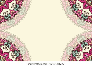 Vektorgrafik-Mandala-Designhintergrund