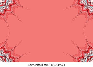 vector ornamental mandala design background