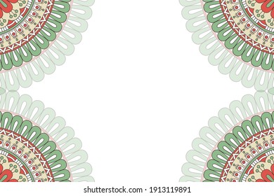 vector ornamental mandala design background