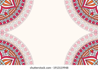 vector ornamental mandala design background