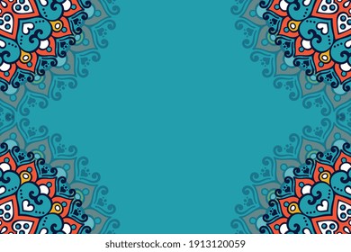 vector ornamental mandala design background