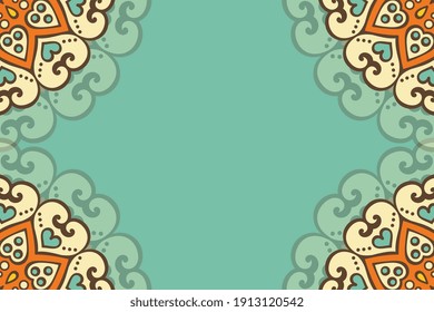 fondo de diseño de mandala ornamental vectorial