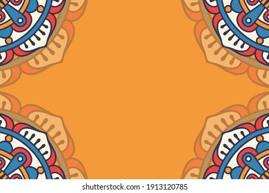 vector ornamental mandala design background
