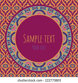 vector ornamental orient invitation card