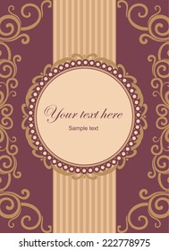 vector ornamental orient invitation card