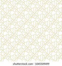 Vector ornamental  pattern. Gold background and wallpaper in Arabic style. Vector illustration for your design. 