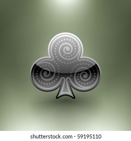 Vector Ornamental Poker Symbol