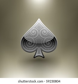 Vector Ornamental Poker Symbol