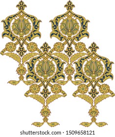 Vector ornamental repeat pattern design