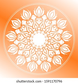 Vector ornamental round mandala pattern. Element for design. 